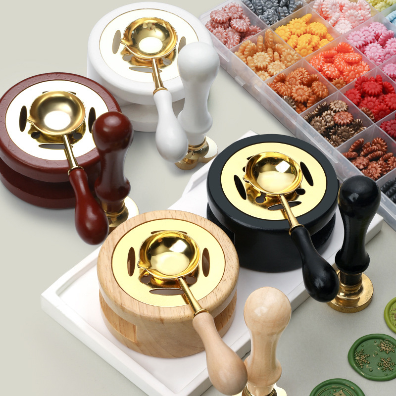 Wax Seal Stamp Set - 【P】3PCS Wax Seal Stamp Set Lacquer