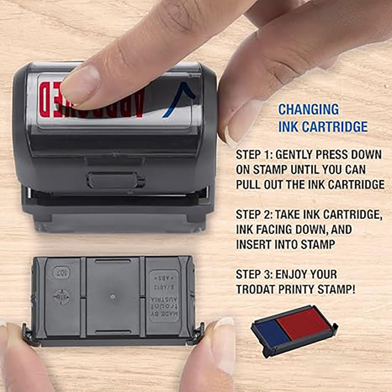Rectangle Pattern Custom Self- - Rubber Date Stamp review and price