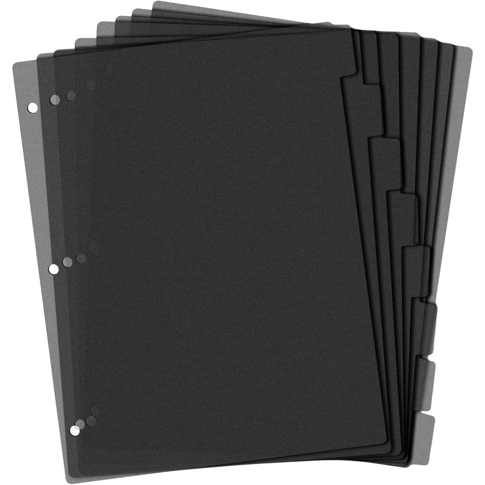 8 Tab Black Plastic Binder Div - Tab Divider A4 review and price