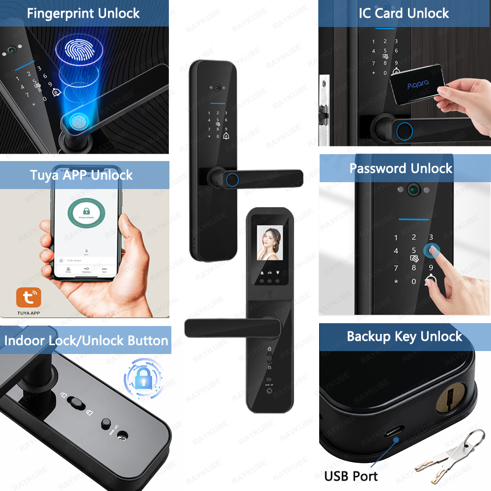 RAYKUBE F008 Tuya Wifi peephol - Letter Opener Brass review and price