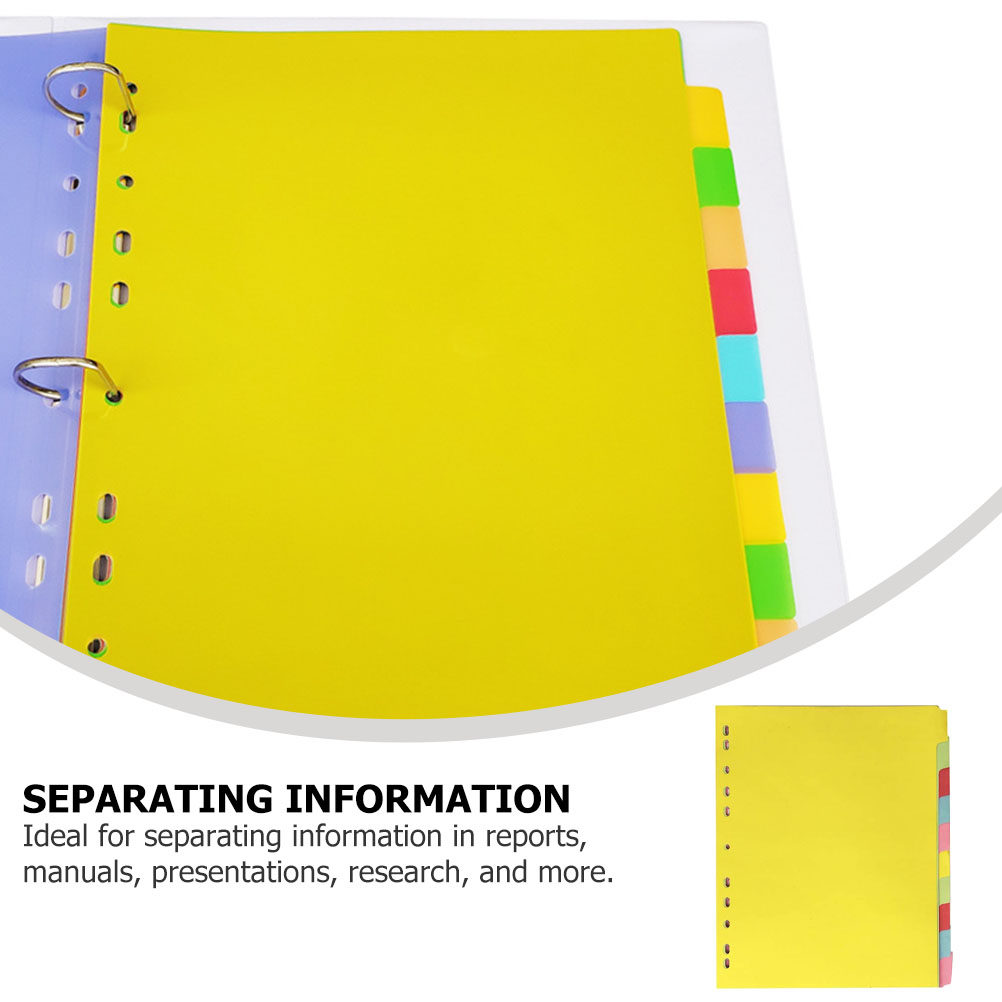 12Pcs A4 Index Dividers 11 Hol - Tab Divider A4 review and price
